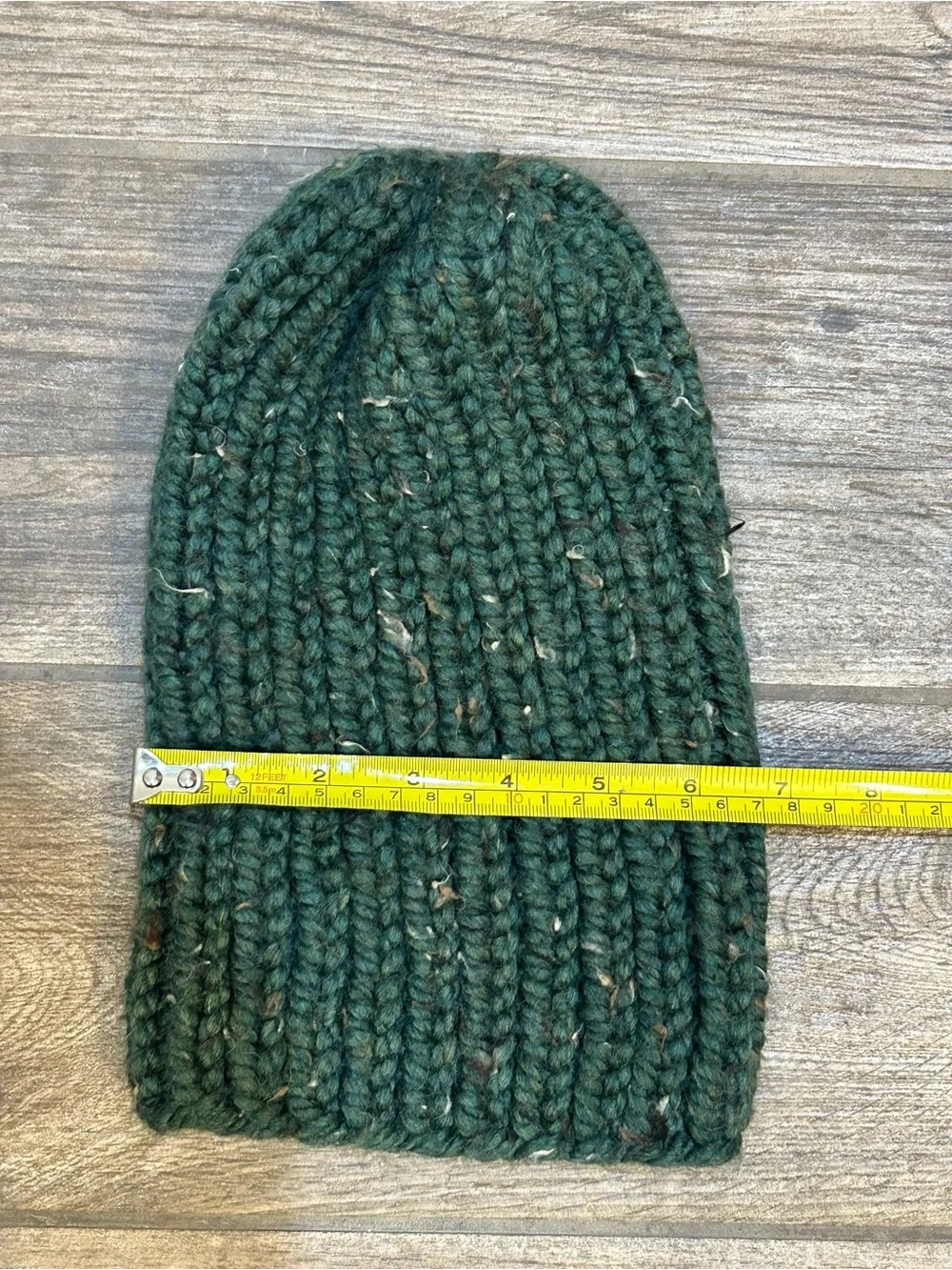Handmade Unisex Cozy Kelp Knit Wool Blend Chunky Beanie 12” NEW